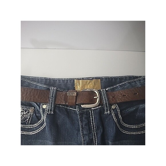 Fossil Other - Vintage Fossil Belt Genuine Leather Mens Brown Adjustable Silver Tone Hardware